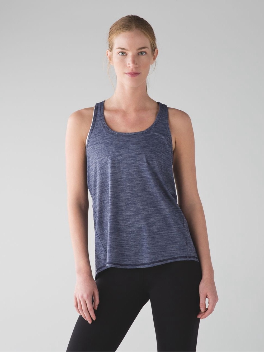 Lululemon Salute the Sun Tank in Heathered Blue